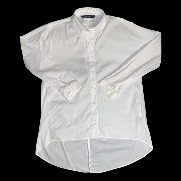 Zara Tops - ZARA Woman cotton blend button down blouse